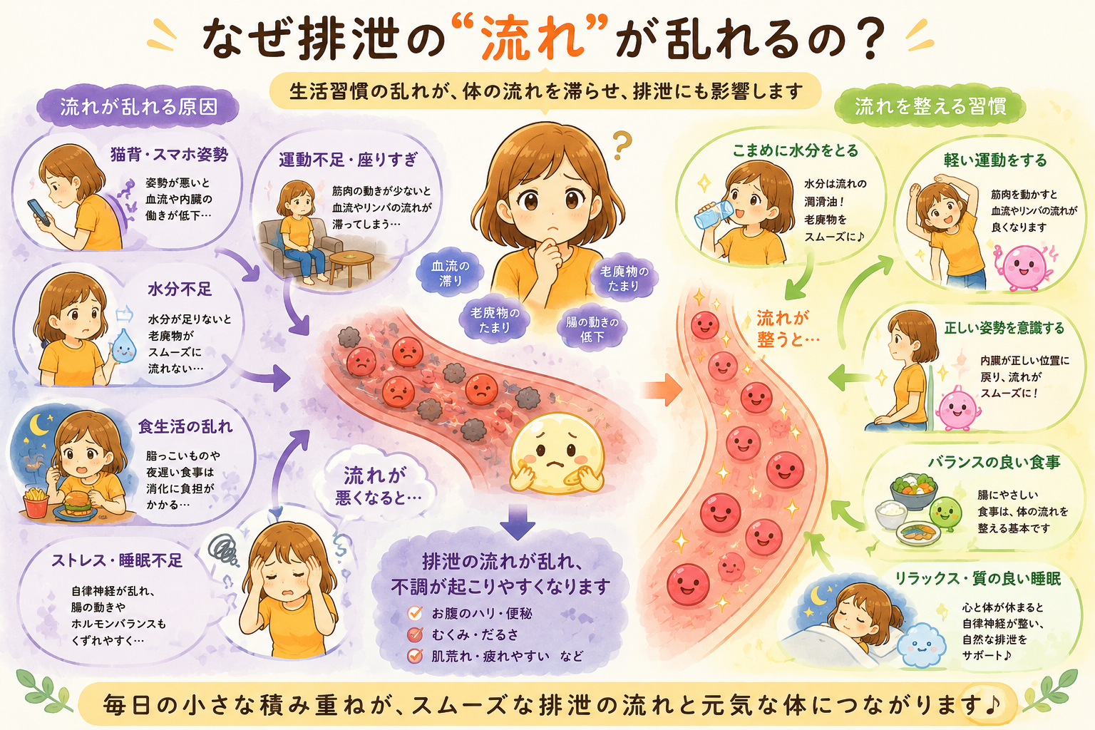 なぜ排泄の流れが乱れるのか