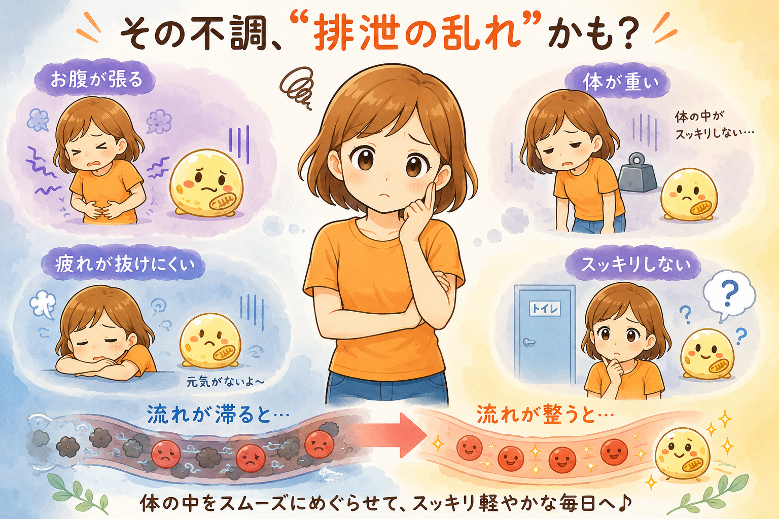 その不調、排泄の乱れかも
