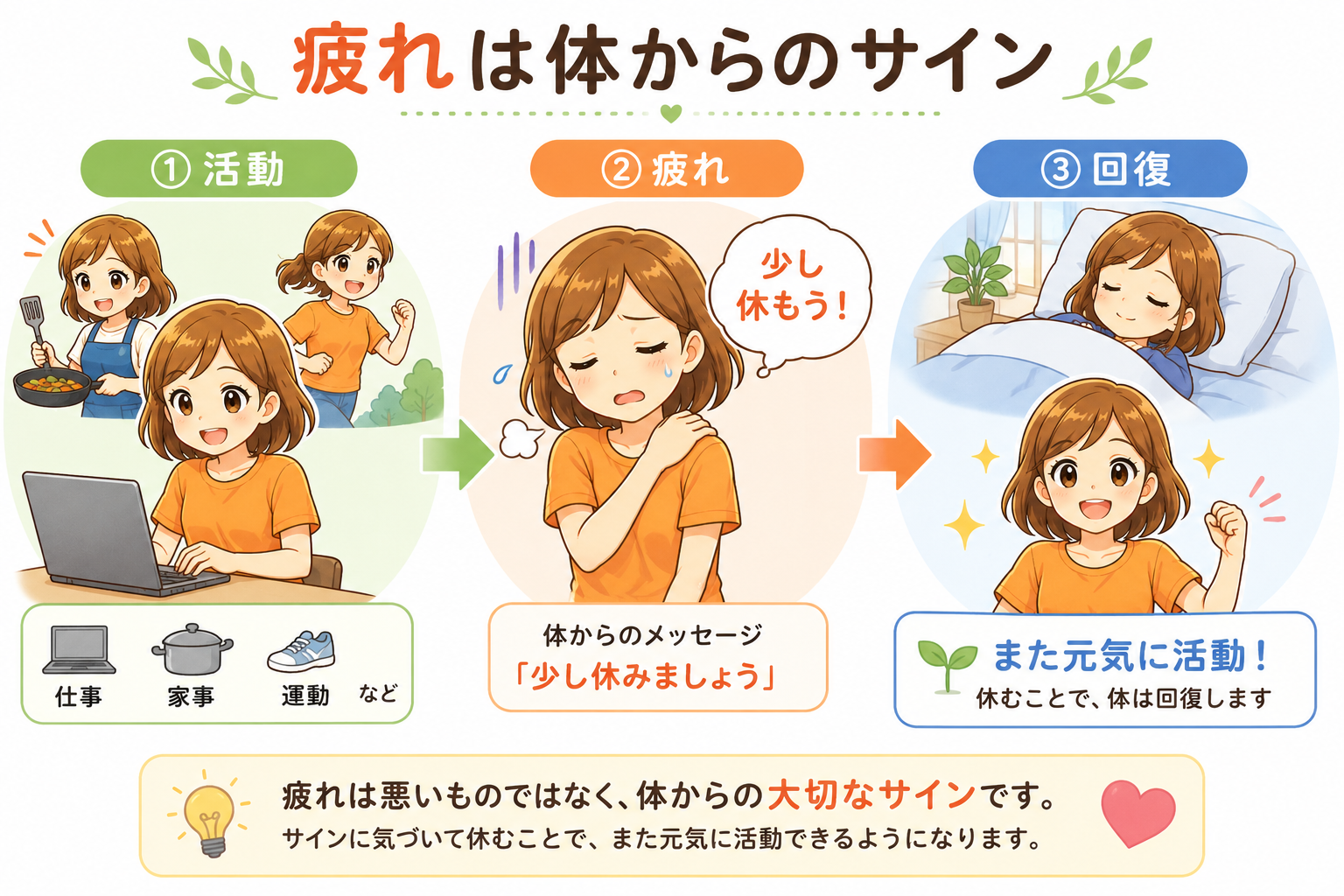 疲れは体からのサイン