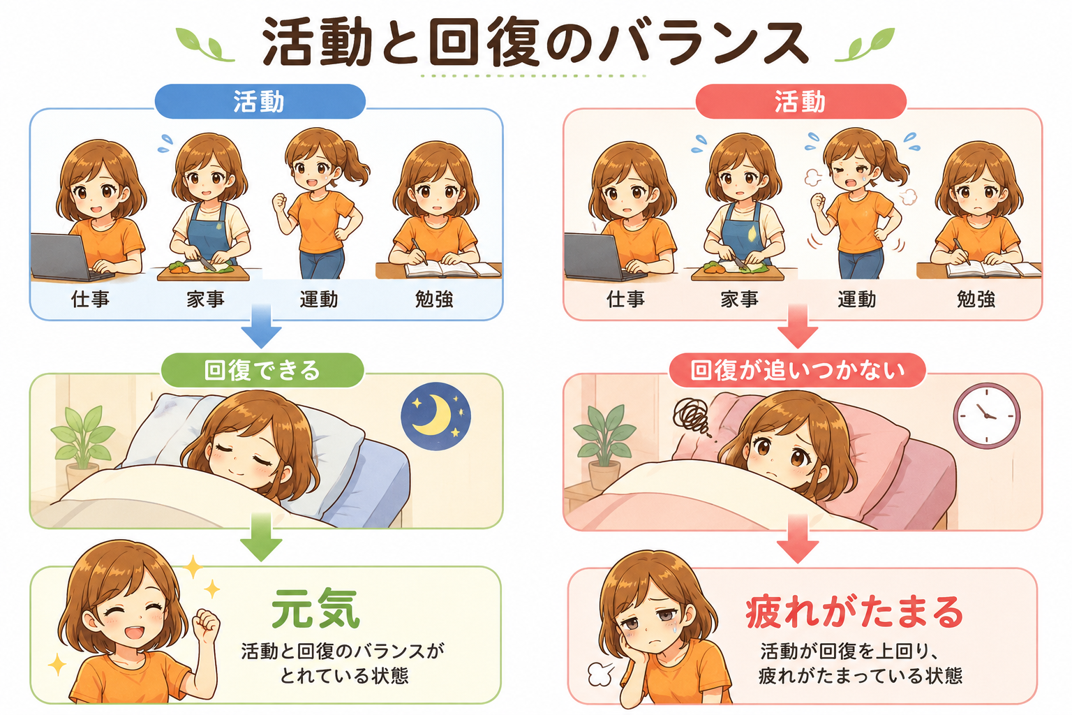 活動と回復のバランス